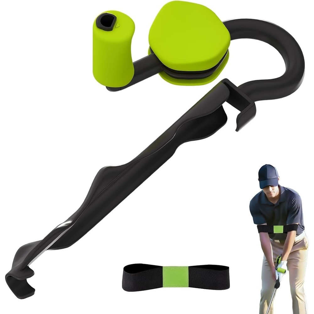 LGRAHED Golf Swing Wrist Trainer & Grip Aid Training Kit Black Green NEW